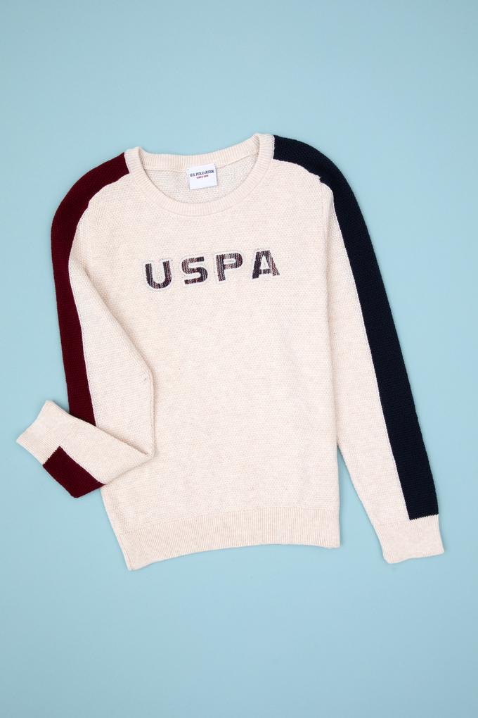 Erkek Çocuk Krem Melanj Kazak