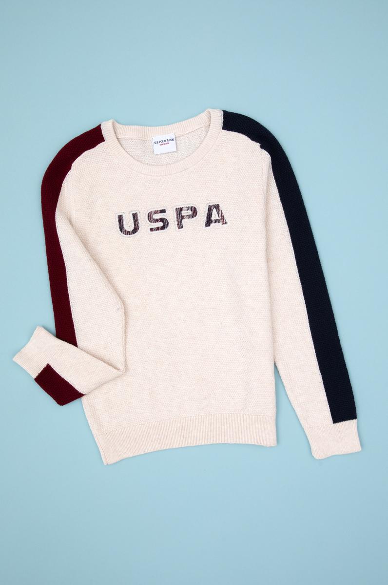 Erkek Çocuk Krem Melanj Kazak