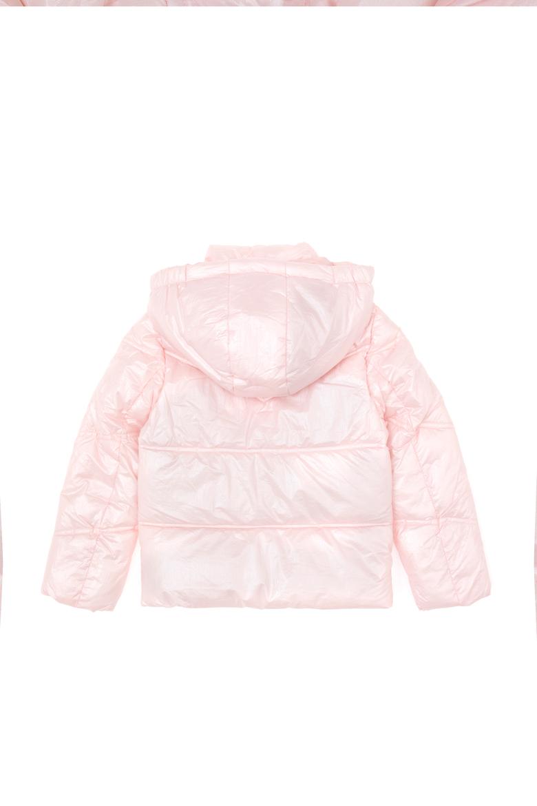 Kız Çocuk Açık Pembe Kapüşonlu Mont - 50313056010