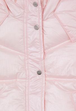 Kız Çocuk Açık Pembe Kapüşonlu Mont - 50313056010