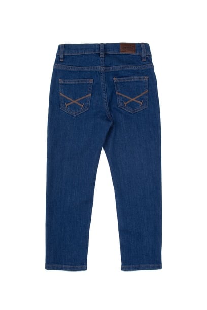 Erkek Çocuk Koyu Mavi Jean Pantolon