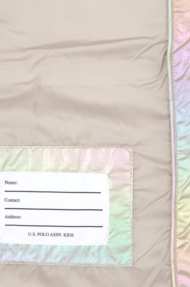 Kız Çocuk Krem Kapüşonlu Kaban