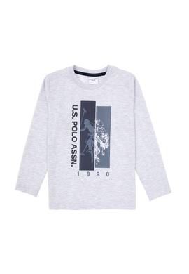 Erkek Çocuk Gri Melanj Pijama Takımı - 50318566011