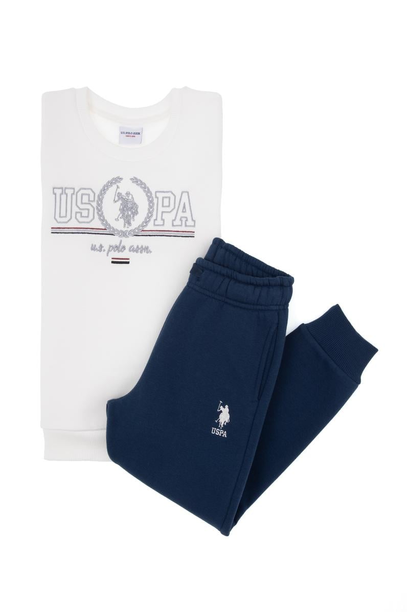 Erkek Çocuk Beyaz Pijama Takımı