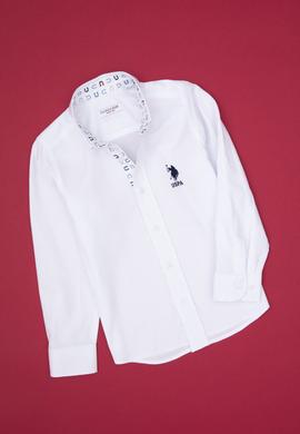 Erkek Çocuk Beyaz Uzun Kollu Gömlek - 50316701019