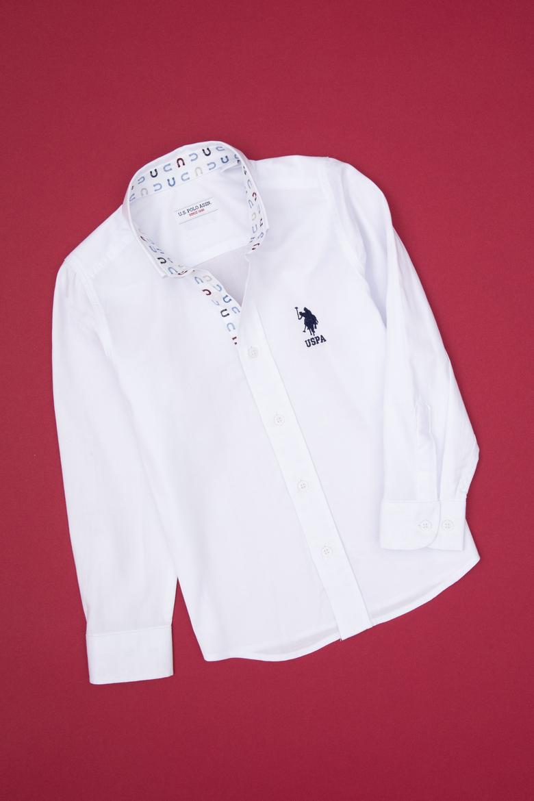 Erkek Çocuk Beyaz Uzun Kollu Gömlek - 50316701019