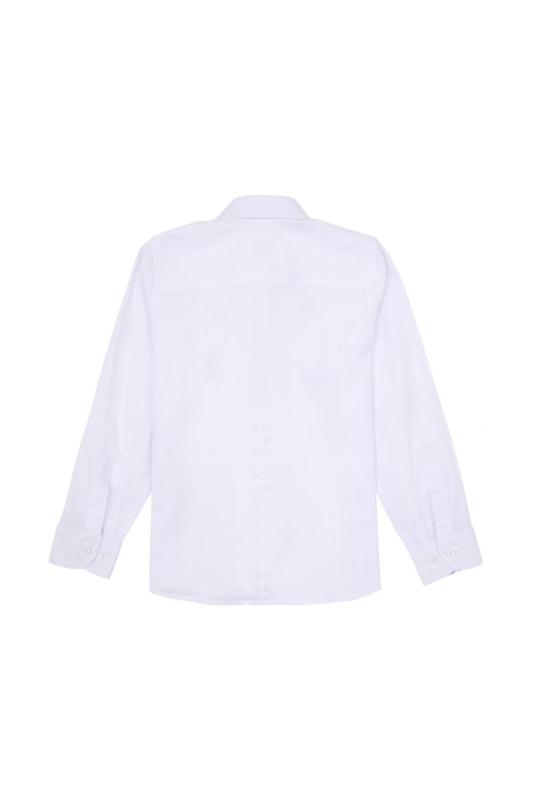 Erkek Çocuk Beyaz Uzun Kollu Gömlek - 50316701019