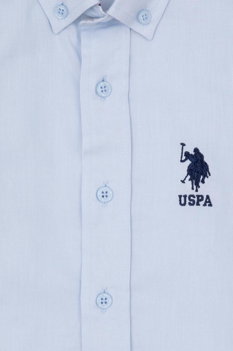 Erkek Çocuk Açık Mavi Uzun Kollu Gömlek