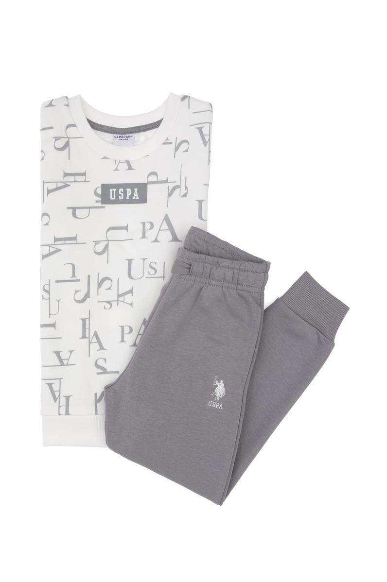 Erkek Çocuk Beyaz Pijama Takımı