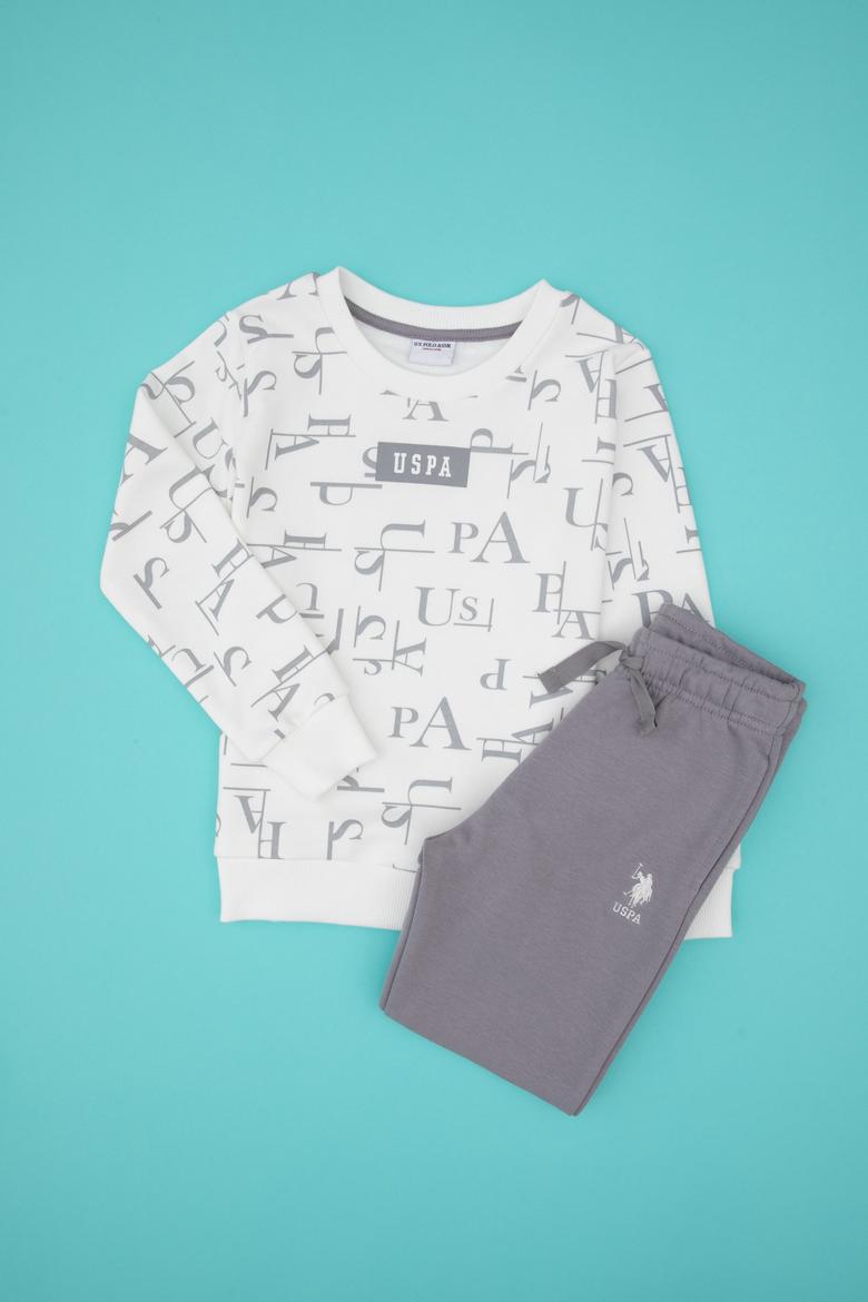 Erkek Çocuk Beyaz Pijama Takımı