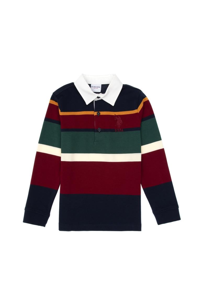 Erkek Çocuk Lacivert Polo Yaka Sweatshirt