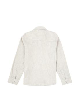 Kız Çocuk Krem Melanj Uzun Kollu Basic Gömlek - 50317666015
