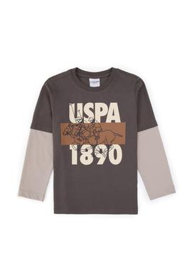 Erkek Çocuk Vizon Bisiklet Yaka Süprem Sweatshirt - 50316495008