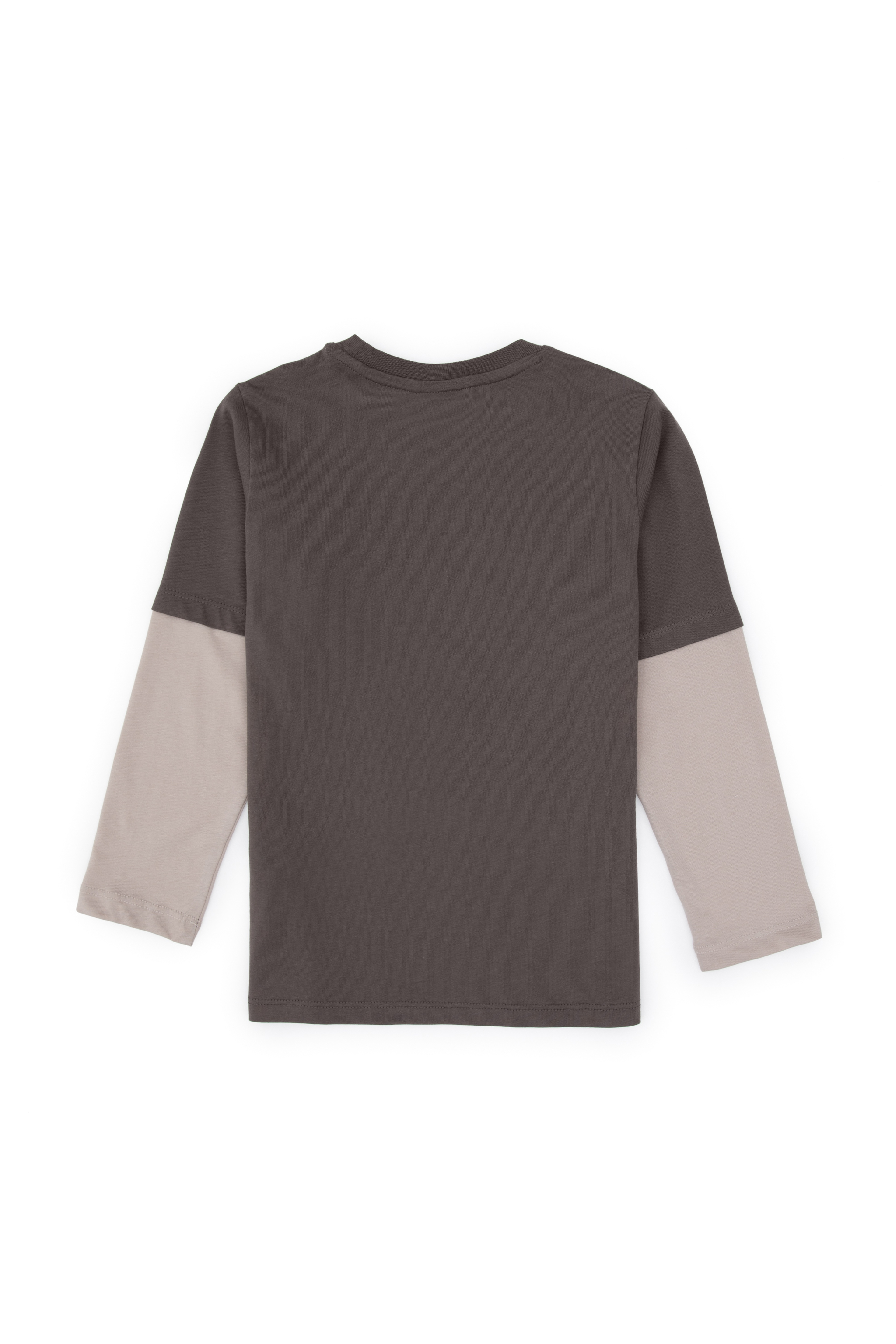 Erkek Çocuk Vizon Bisiklet Yaka Süprem Sweatshirt - Image 2