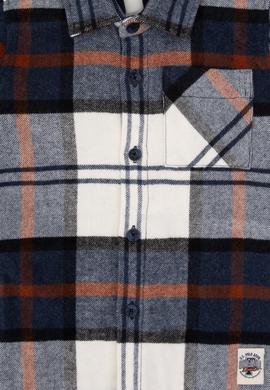 Erkek Çocuk Açık Lacivert Uzun Kollu Gömlek - 50309707064