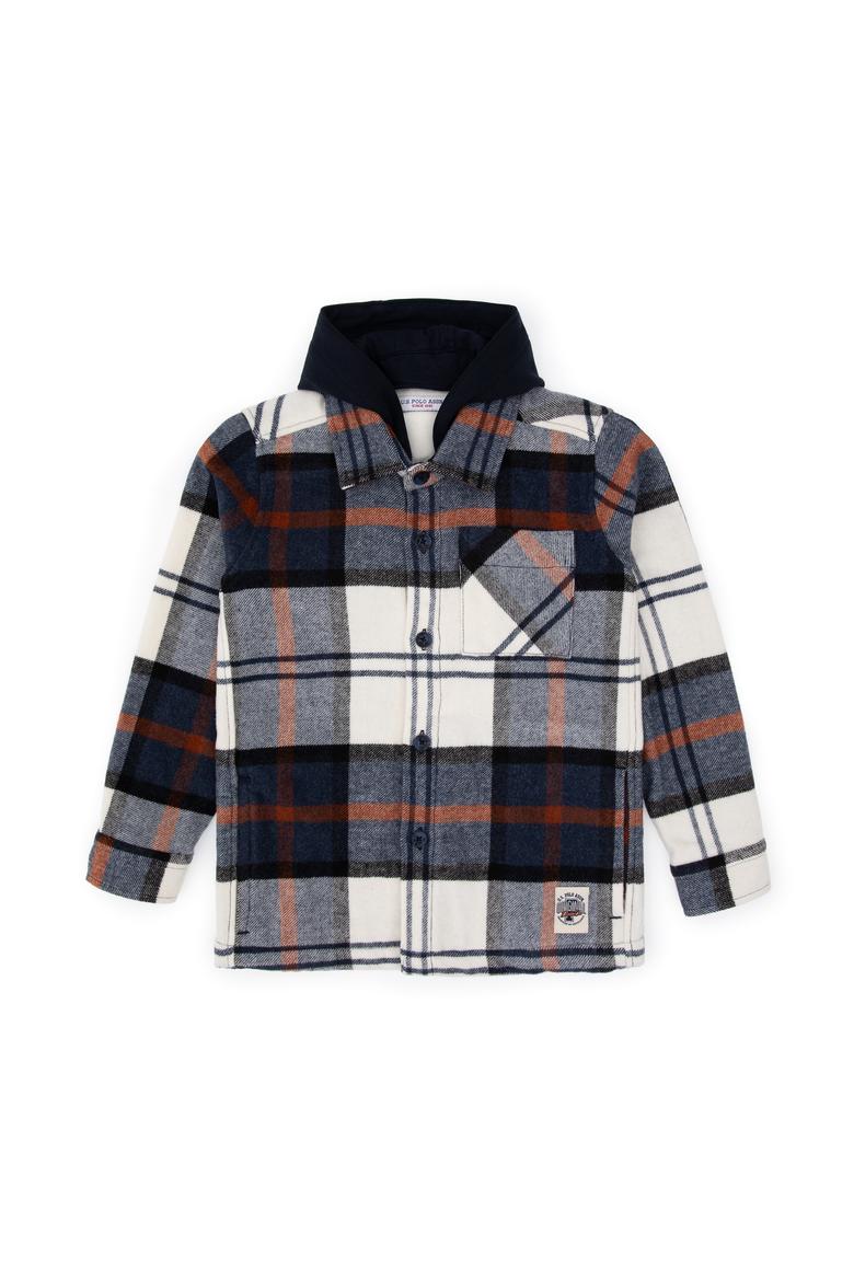 Erkek Çocuk Açık Lacivert Uzun Kollu Gömlek