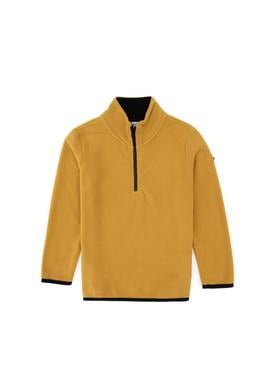 Erkek Çocuk Hardal Fermuarlı Yaka Sweatshirt - 50313841066