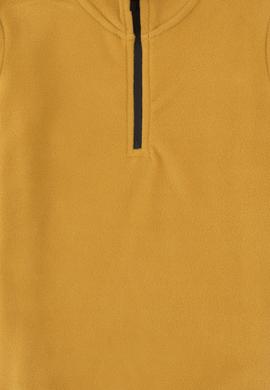 Erkek Çocuk Hardal Fermuarlı Yaka Sweatshirt - 50313841066