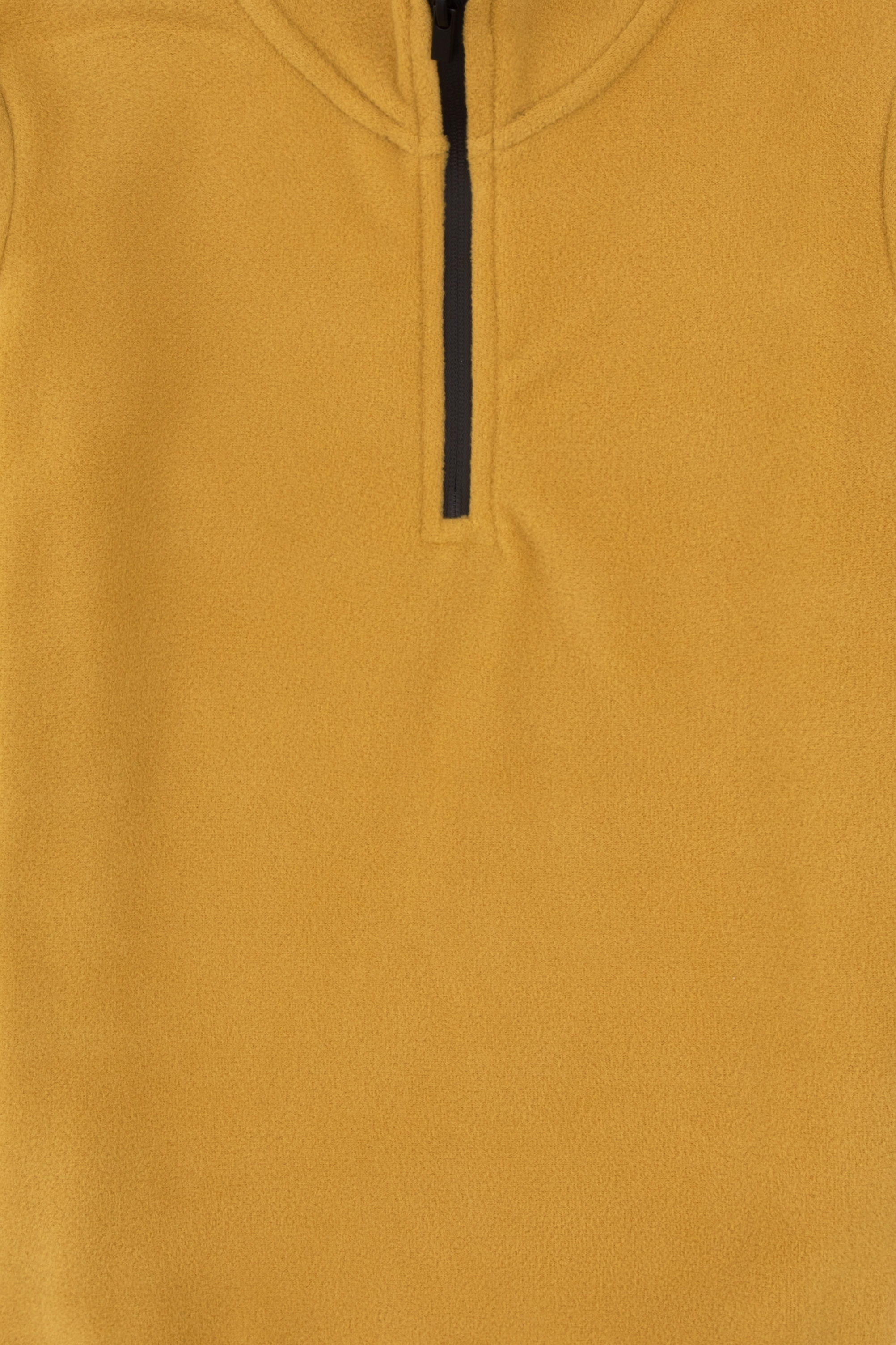 Erkek Çocuk Hardal Yarım Fermuarlı Polar Sweatshirt - Image 4