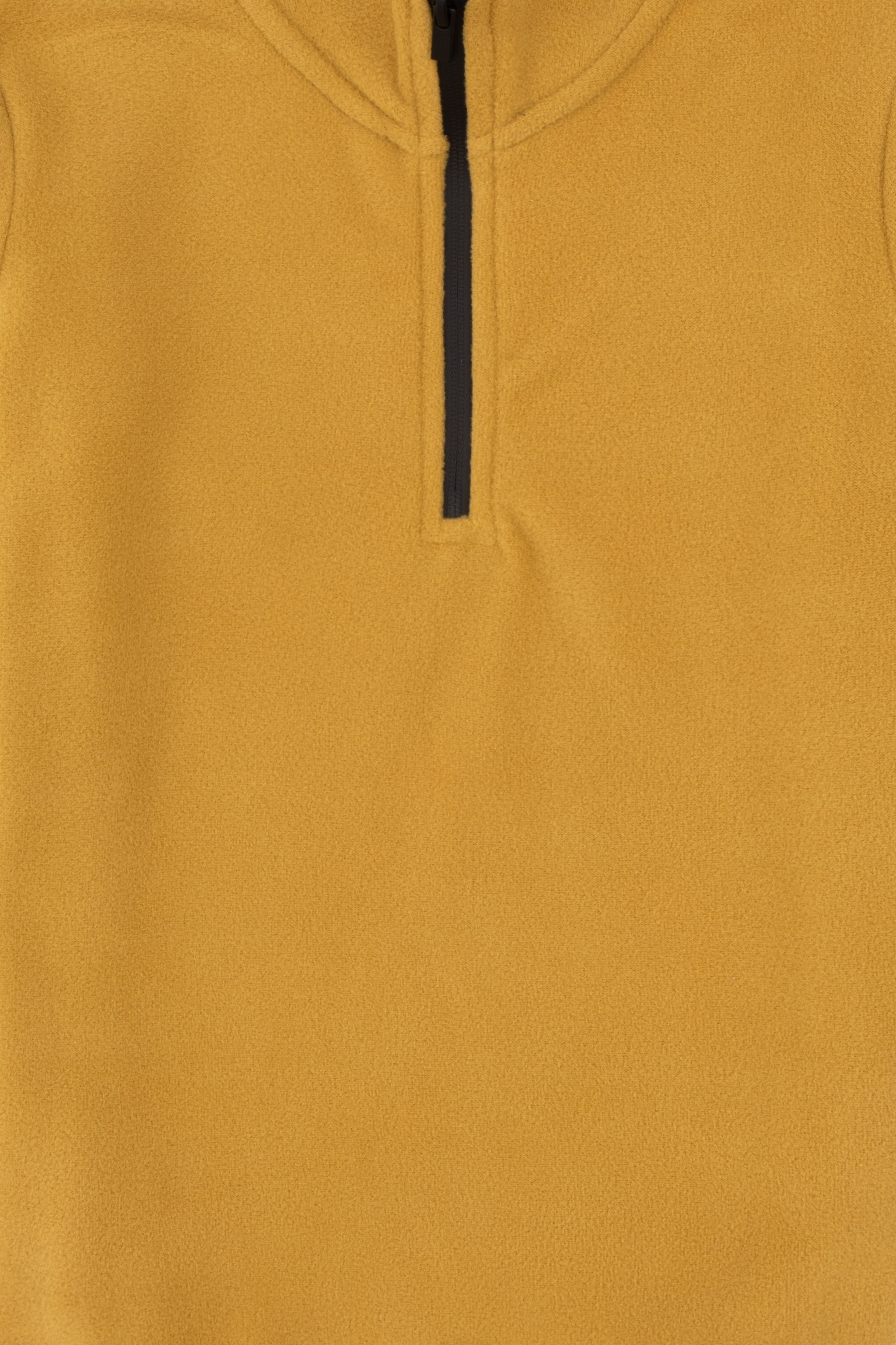 Erkek Çocuk Hardal Yarım Fermuarlı Polar Sweatshirt