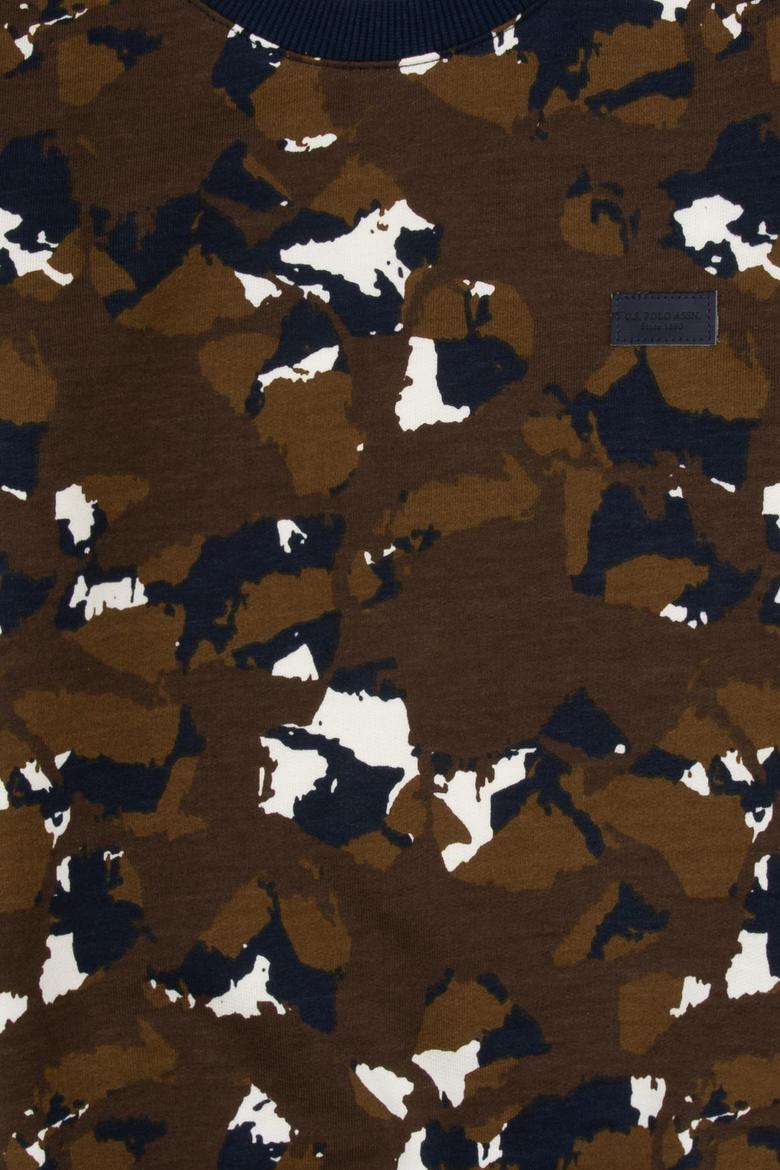 Erkek Çocuk Kahverengi Bisiklet Yaka Sweatshirt - 50308551022