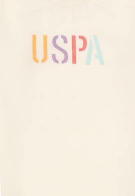 Kız Çocuk Krem Bisiklet Yaka Basic Sweatshirt - 50317883015