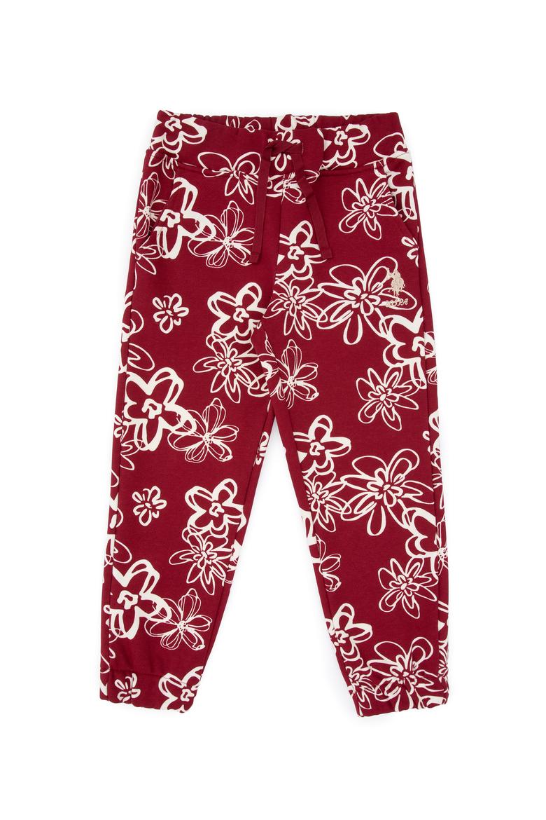 Kız Çocuk Koyu Frambuaz Jogger Eşofman Altı - 50317934008