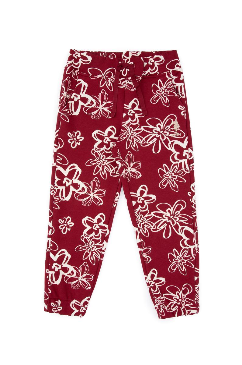 Kız Çocuk Koyu Frambuaz Jogger Eşofman Altı