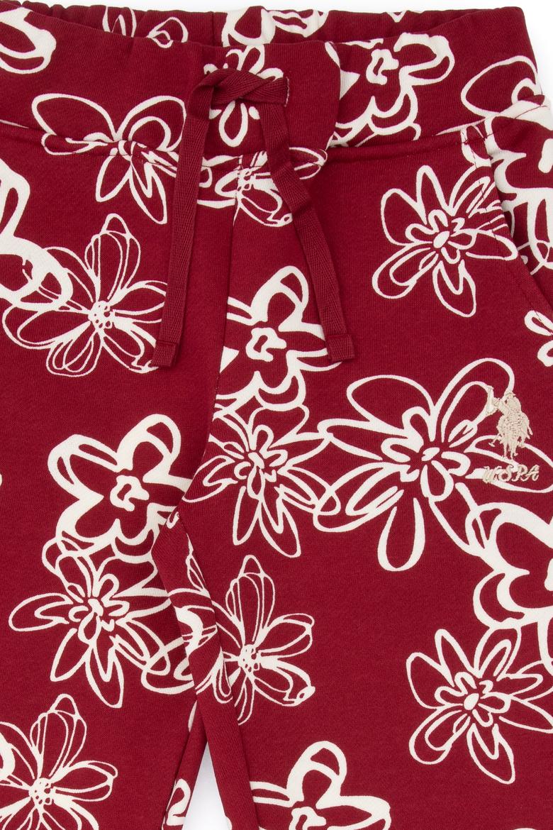 Kız Çocuk Koyu Frambuaz Jogger Eşofman Altı - 50317934008