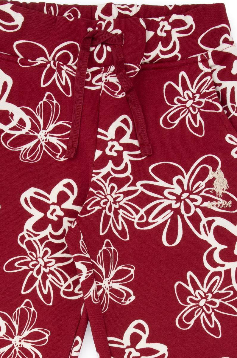 Kız Çocuk Koyu Frambuaz Jogger Eşofman Altı