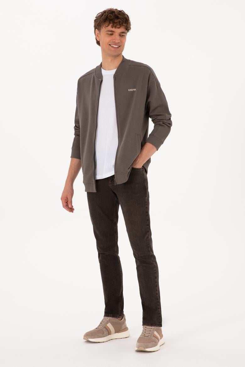 Erkek Vizon Örme Hırka - 50315612009