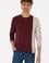 Erkek Regular Fit Bisiklet Yaka Bordo İnce Sweatshirt