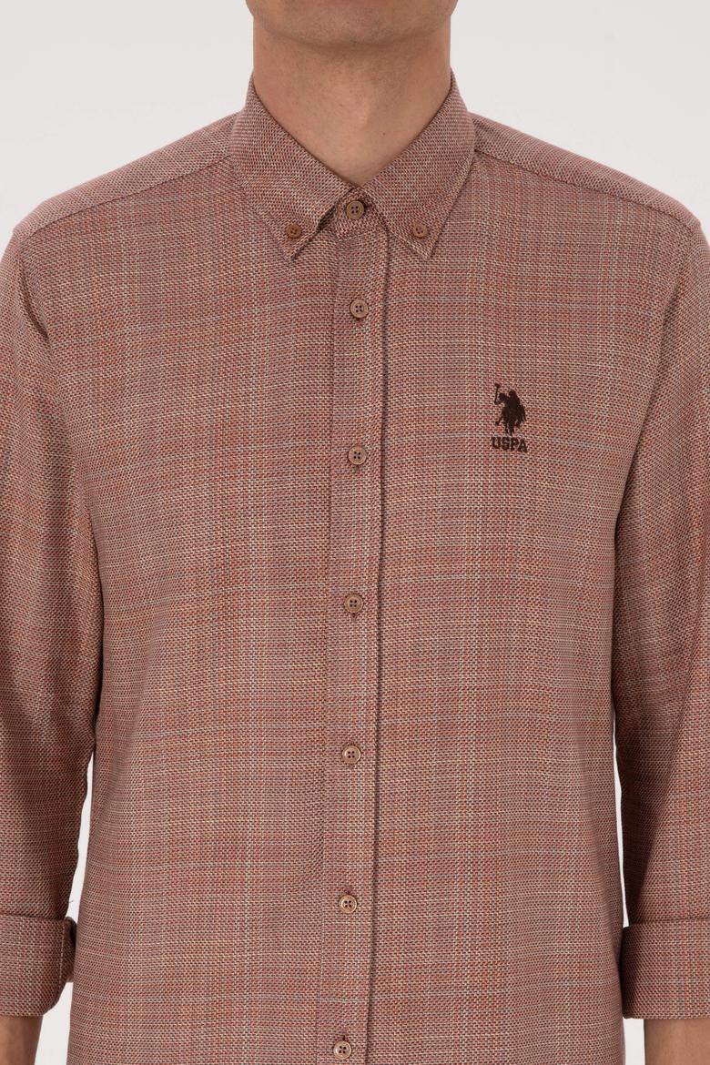 Erkek Bakır Uzun Kollu Gömlek - 50316640007