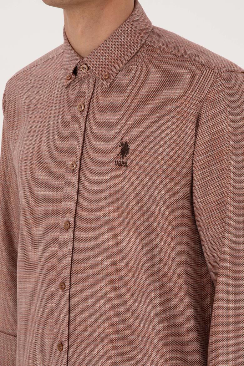 Erkek Bakır Uzun Kollu Gömlek - 50316640007