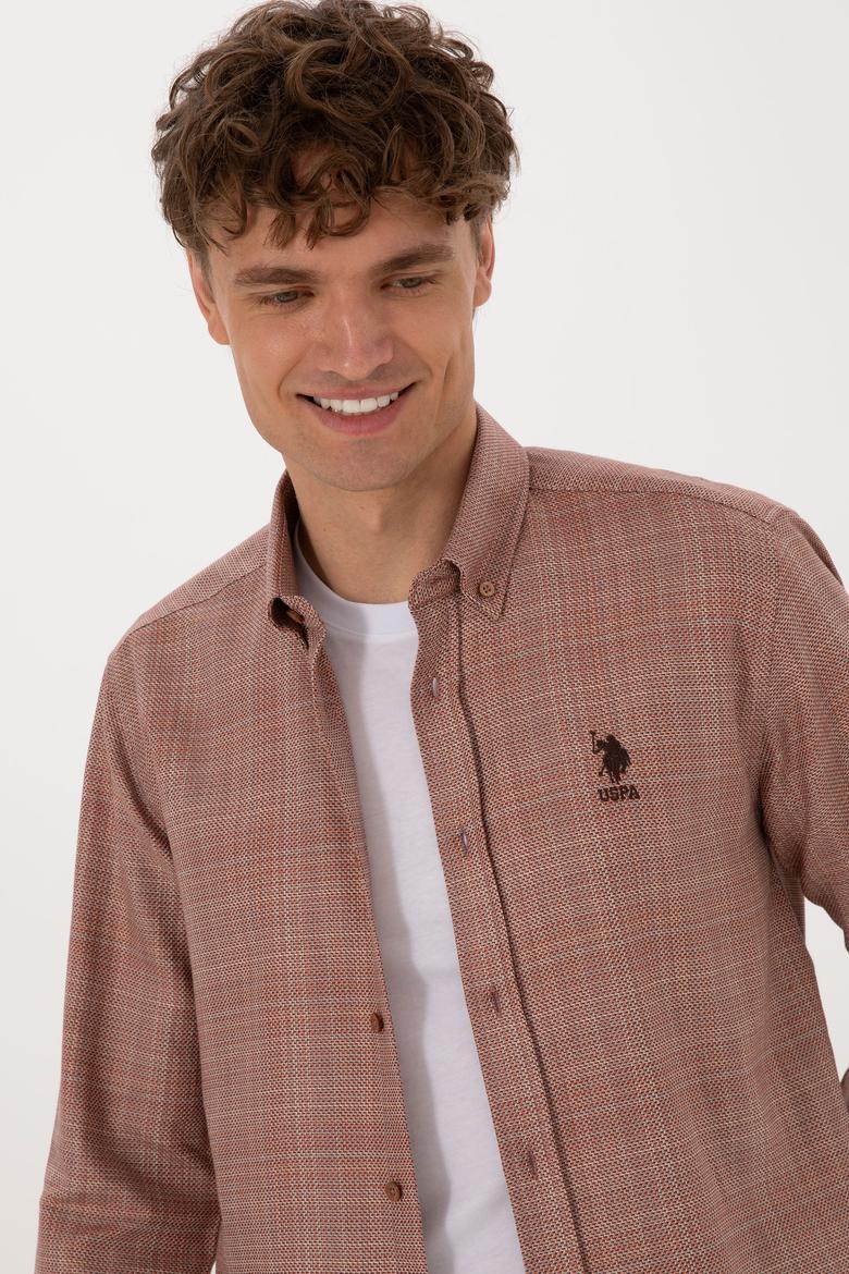 Erkek Bakır Uzun Kollu Gömlek - 50316640007