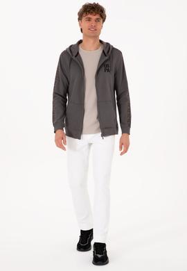 Erkek Gri Örme Hırka - 50315808026