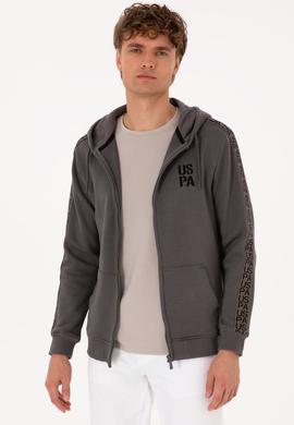 Erkek Gri Örme Hırka - 50315808026