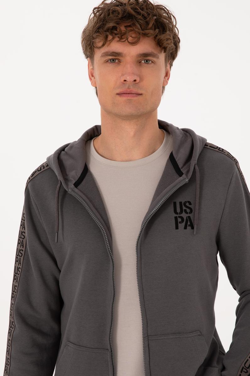 Erkek Gri Örme Hırka