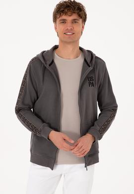 Erkek Gri Örme Hırka - 50315808026