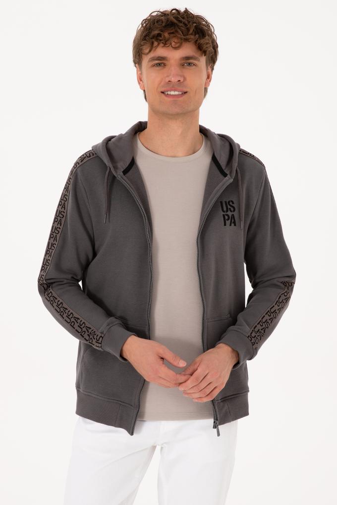 Erkek Gri Örme Hırka