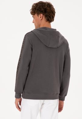 Erkek Gri Örme Hırka - 50315808026