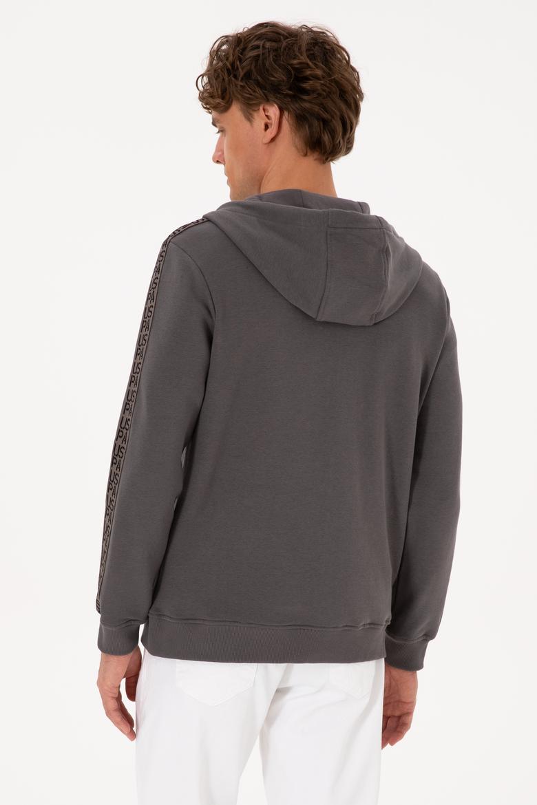 Erkek Gri Örme Hırka - 50315808026