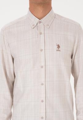 Erkek Krem Uzun Kollu Gömlek - 50316640014