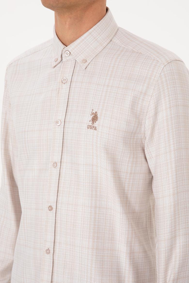 Erkek Krem Uzun Kollu Gömlek - 50316640014