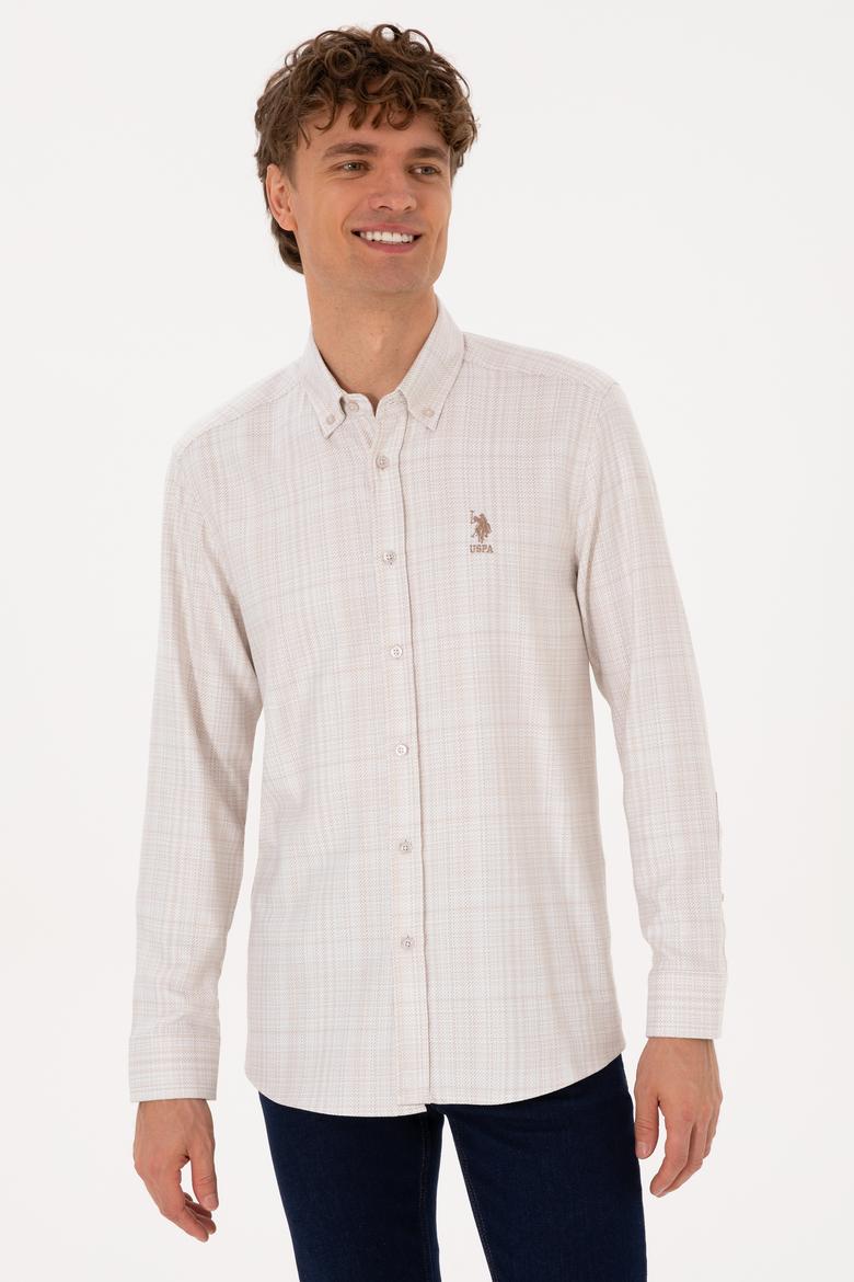 Erkek Krem Uzun Kollu Gömlek - 50316640014