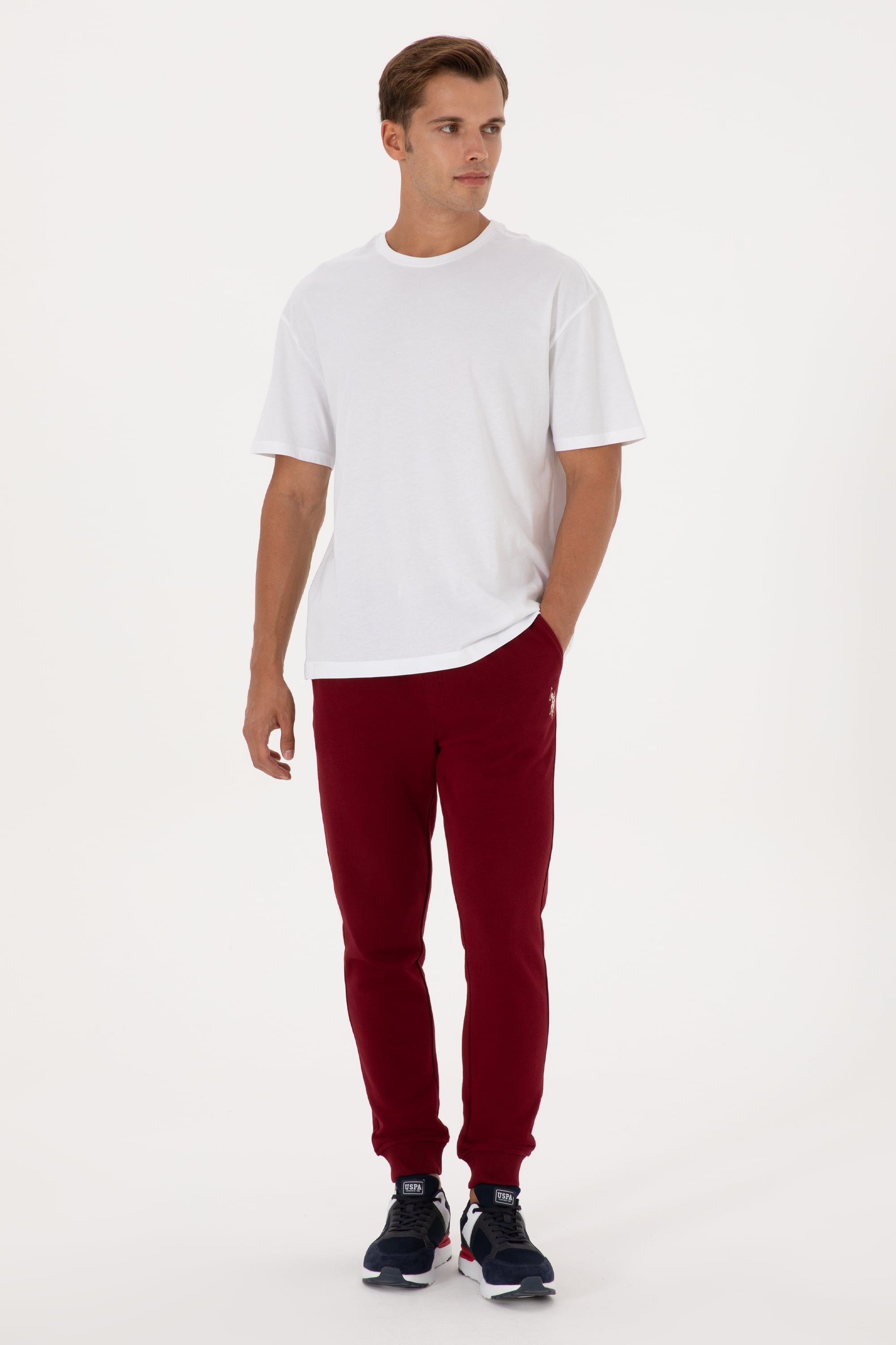 Erkek Bordo Eşofman Altı - Image 3