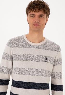 Erkek Regular Fit Bisiklet Yaka Açık Lacivert Kazak - 50307872014