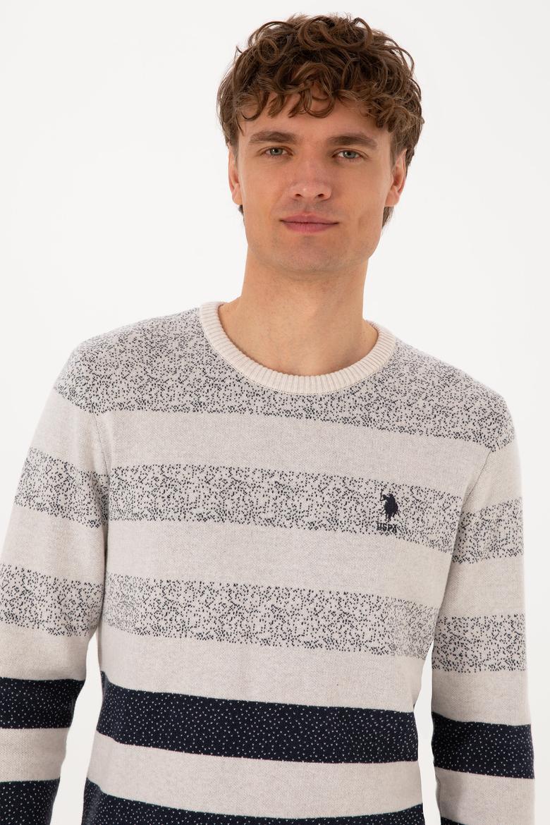 Erkek Regular Fit Bisiklet Yaka Açık Lacivert Kazak - 50307872014