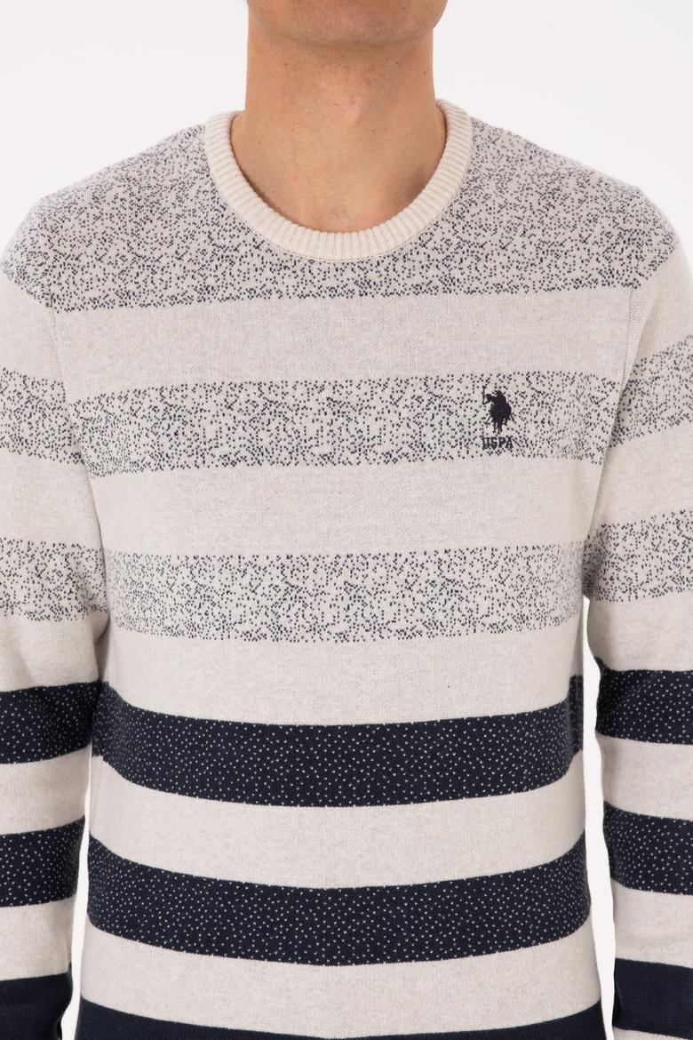 Erkek Regular Fit Bisiklet Yaka Açık Lacivert Kazak - 50307872014