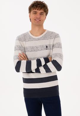 Erkek Regular Fit Bisiklet Yaka Açık Lacivert Kazak - 50307872014